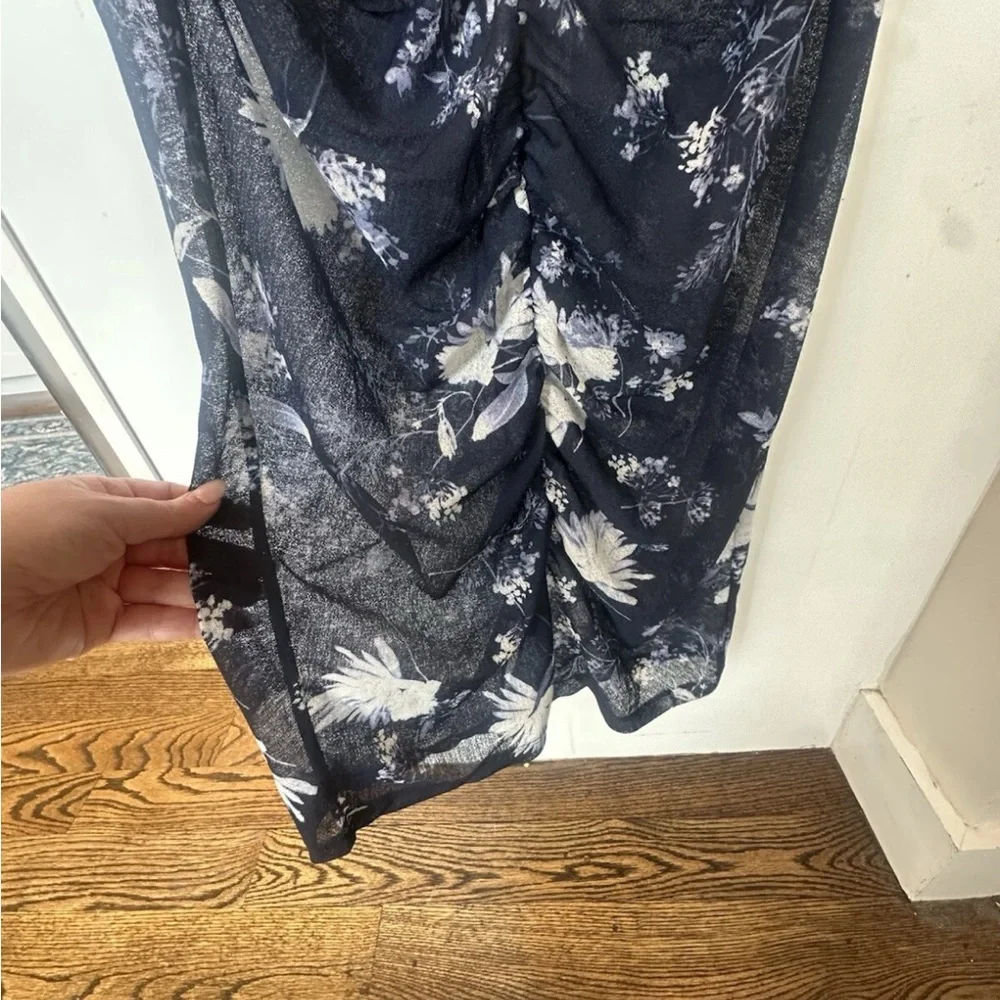 NWT Abercrombie & Fitch Floral Bodycon Midi Dress Sz MP - Picture 8 of 8